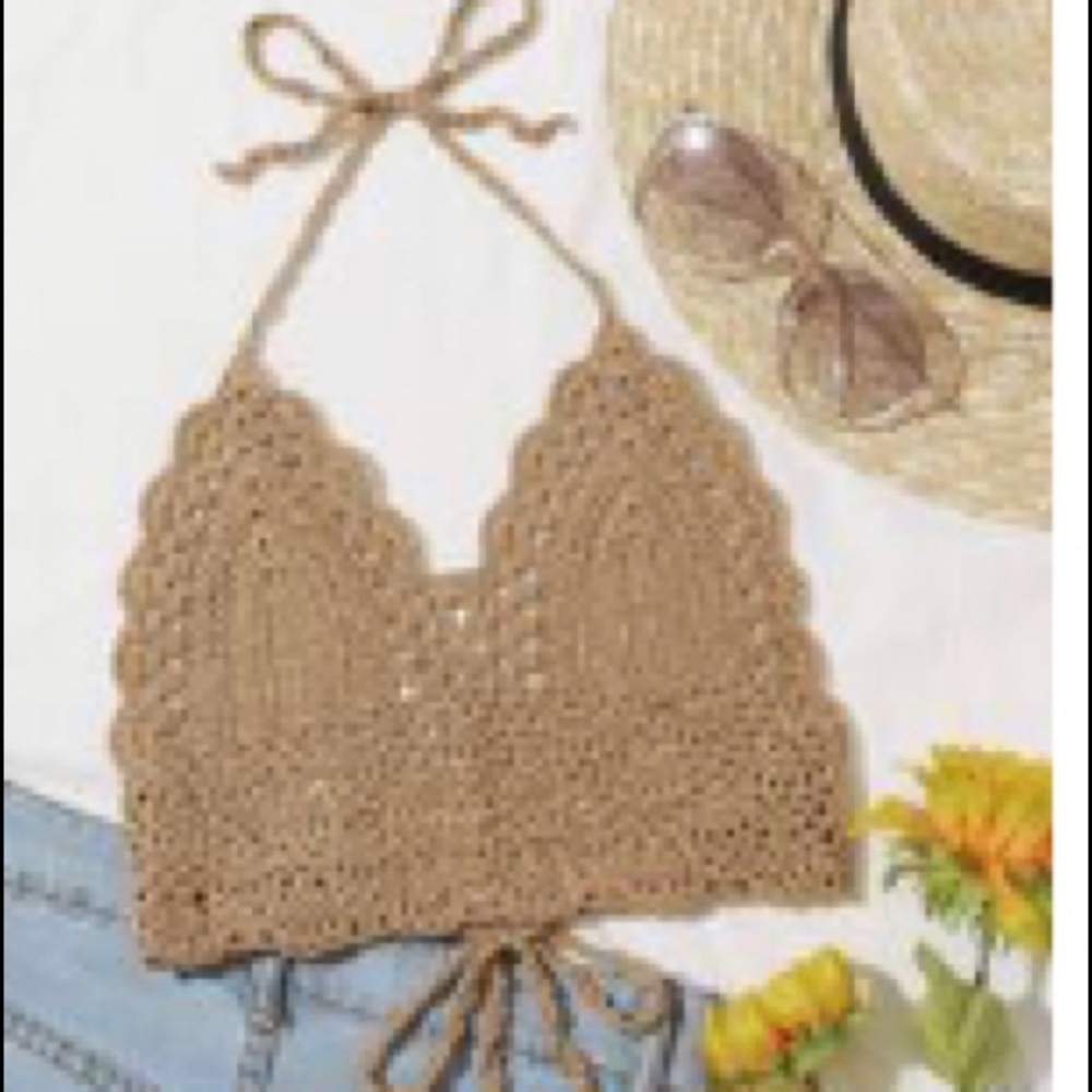Halter neck tie top